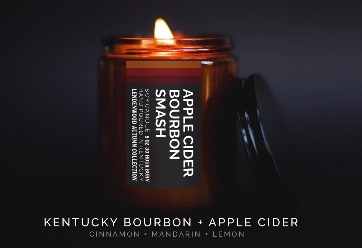 Apple Cider Bourbon Smash Fall Candle Lendenwood Goods