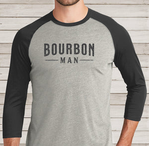 Bourbon Man Baseball Tee