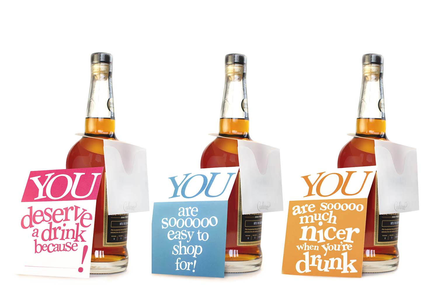 Just for You 3 pack  |  gift tags & bottle pouches