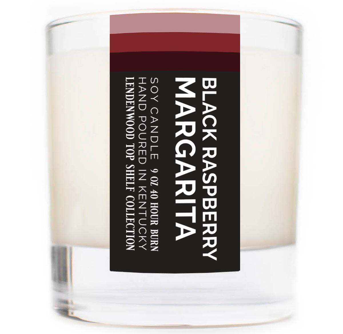Black Raspberry Margarita Scented Soy Candle