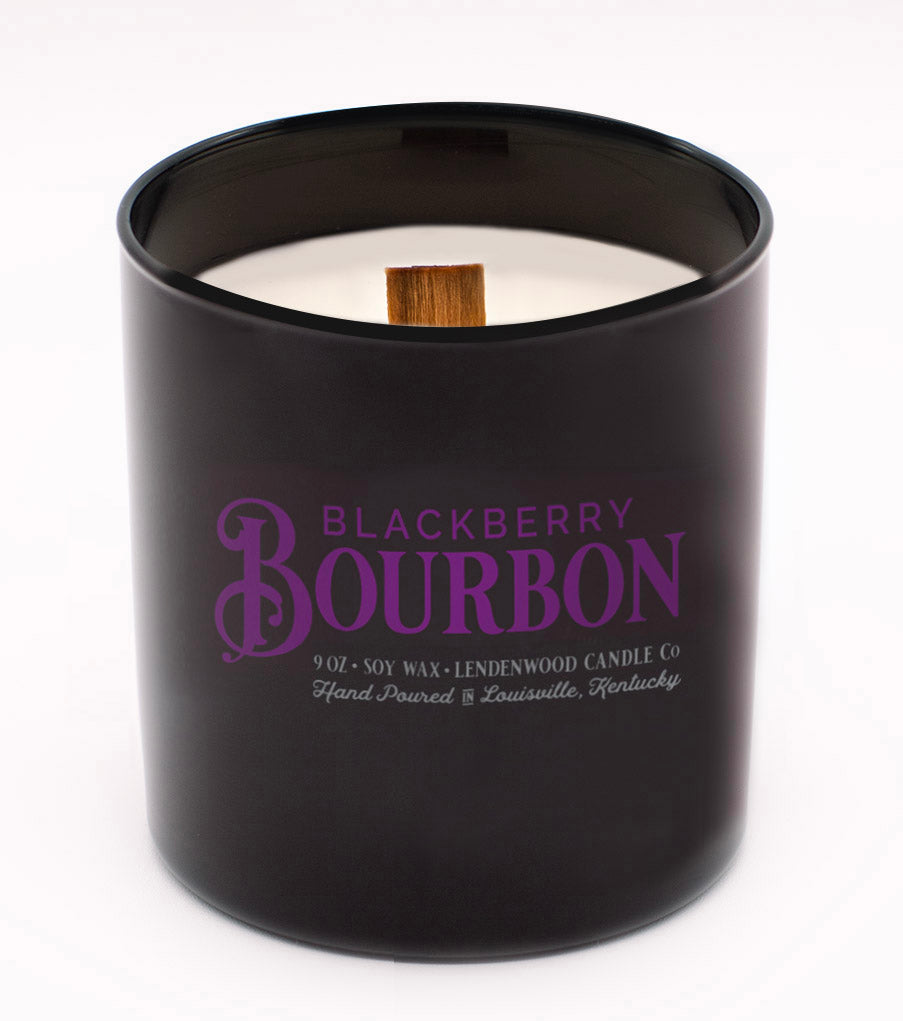 Blackberry Bourbon Scented Soy Candle