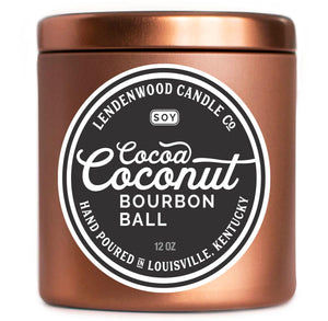 Cocoa Coconut Bourbon Ball Holiday Scented Soy Candle