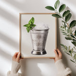 Load image into Gallery viewer, Mint Julep Cocktail Art Print
