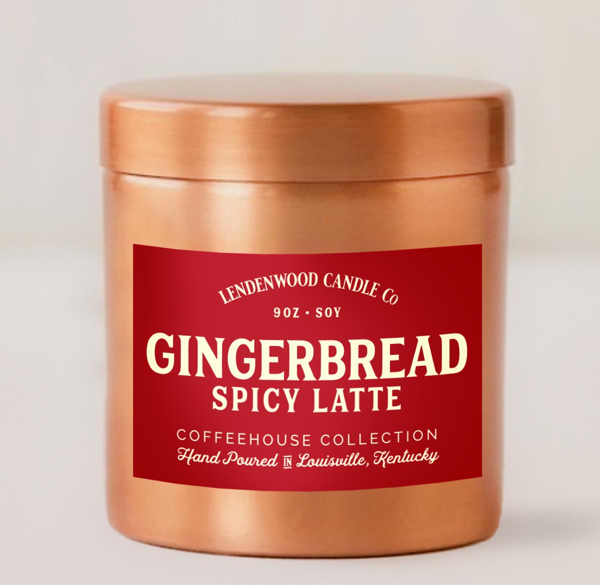 Gingerbread Spicy Latte Holiday Soy Candle