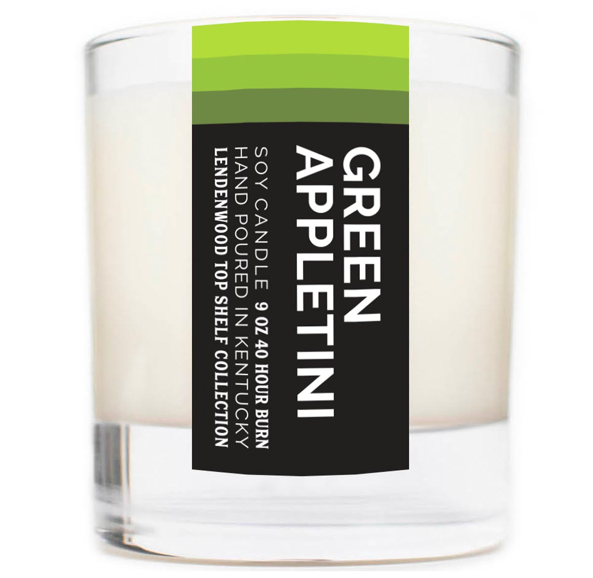 Green Appletini Scented Soy Candle