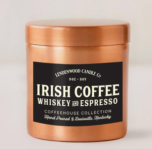 Irish Cream Whiskey and Coffee Scented Soy Candle