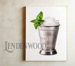 Load image into Gallery viewer, Mint Julep Cocktail Art Print
