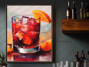 Negroni Please Cocktail Art Print