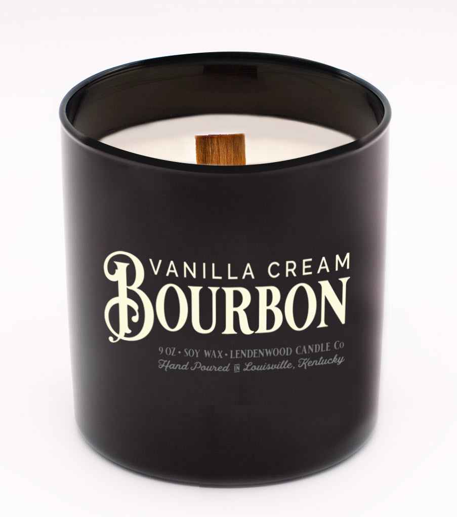 Vanilla Cream Bourbon Scented Soy Candle