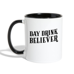 Load image into Gallery viewer, Day Drink Believer Coffee Mug - white/black
