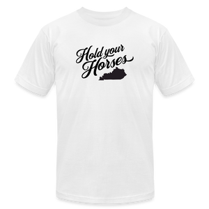 Hold Your Horses Kentucky Tshirt - white