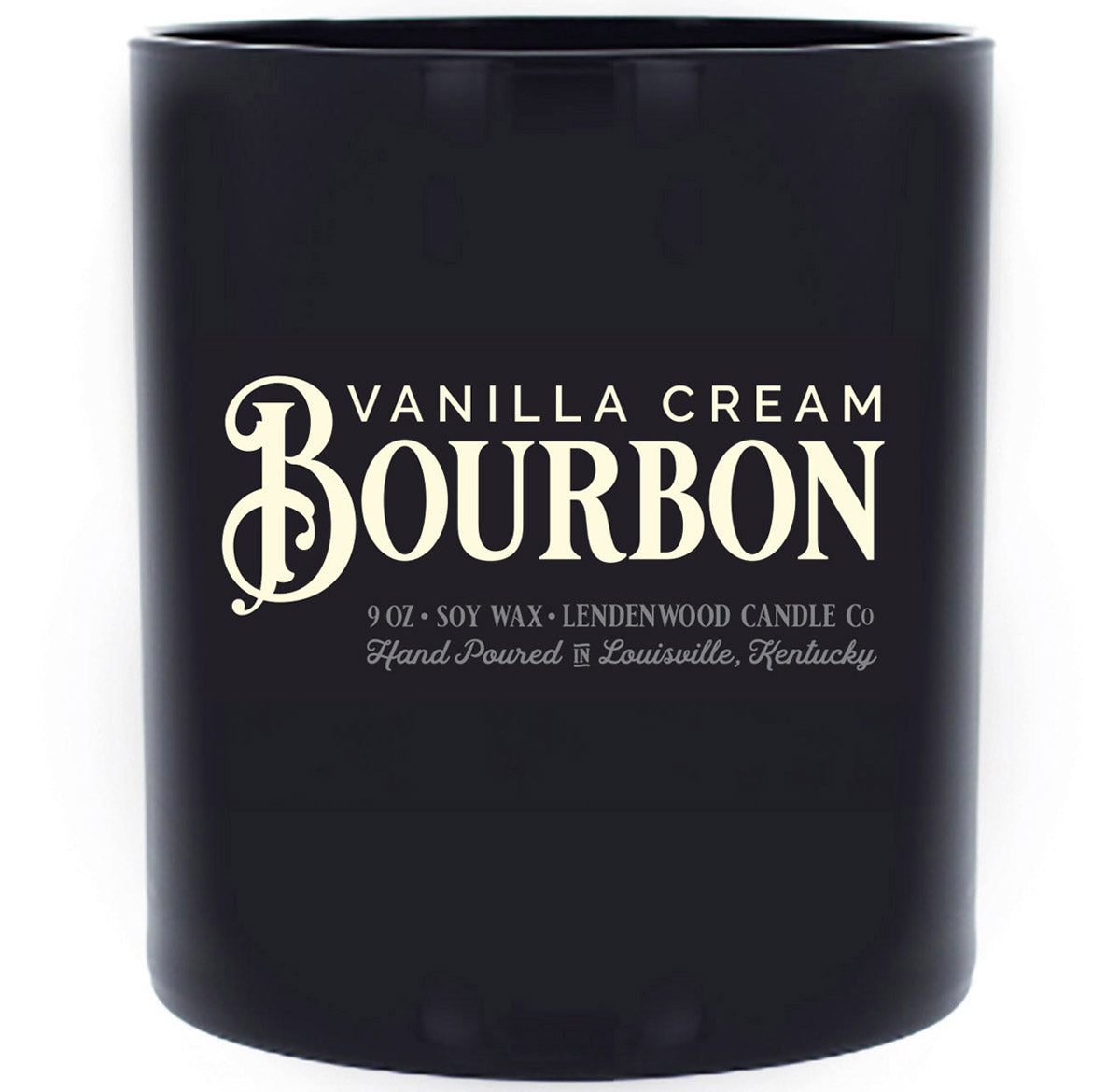 Vanilla Cream Bourbon Scented Soy Candle