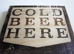 Load image into Gallery viewer, Cold Beer Here: Wood Bottle Opener
