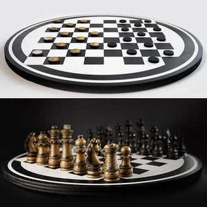Chess & Checkers Gameboard | Lazy Susan