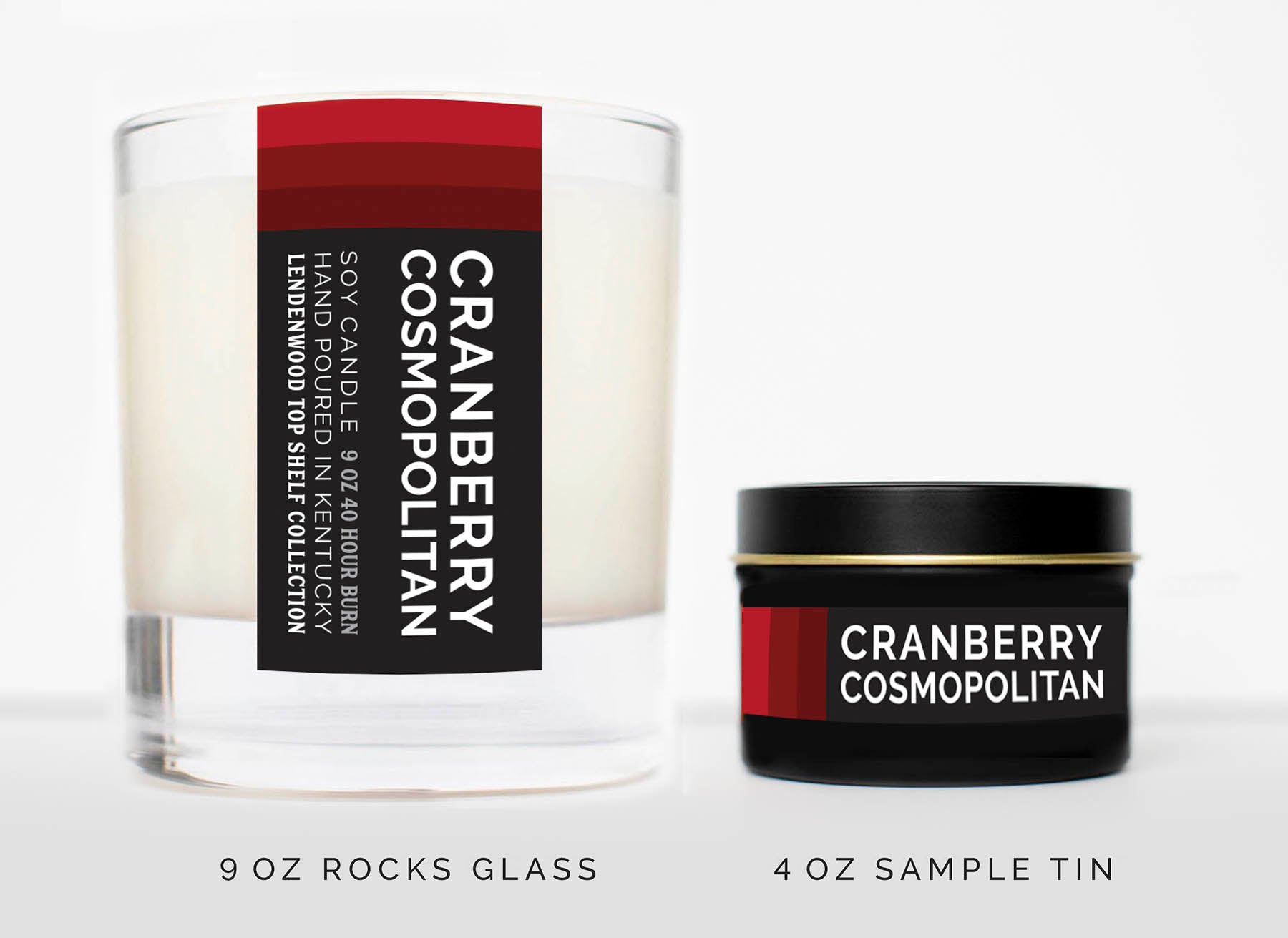 Cranberry Cosmopolitan Scented Soy Candle