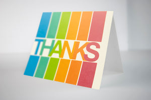 Thanks Stripes Gratitude Card