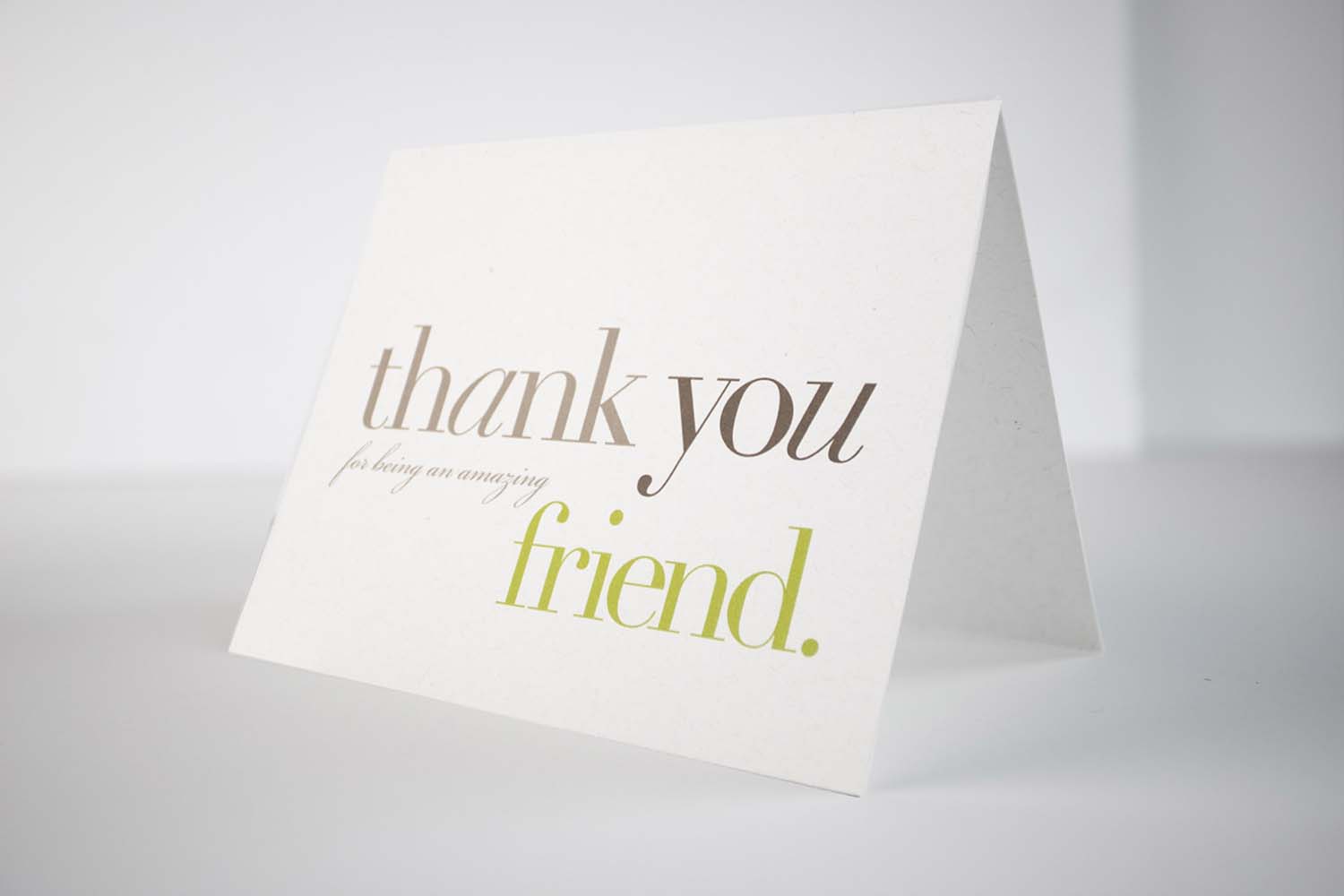 Thank You (for being an amazing friend) Card