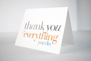 Thank You (for Everything) Card