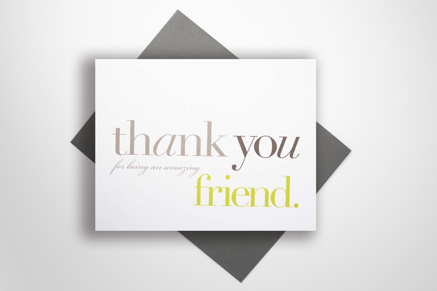 Thank You (for being an amazing friend) Card