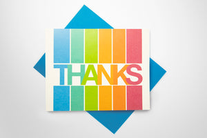 Thanks Stripes Gratitude Card