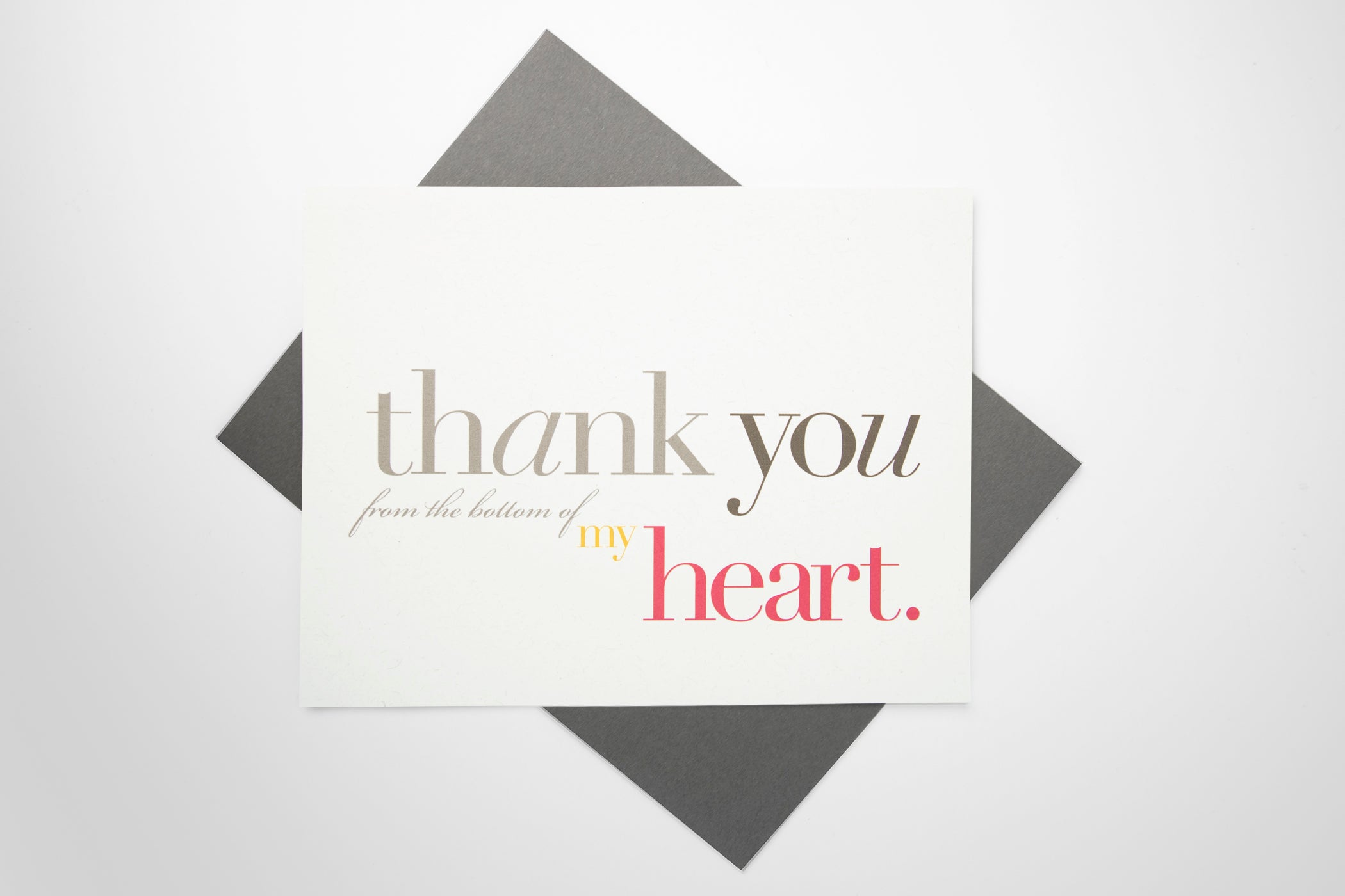 Thank You (from the bottom of my heart) Card