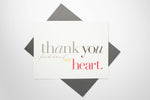 Load image into Gallery viewer, Thank You (from the bottom of my heart) Card
