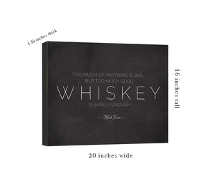 Whiskey Twain Canvas