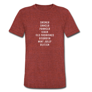Unisex Tri-Blend T-Shirt - heather cranberry