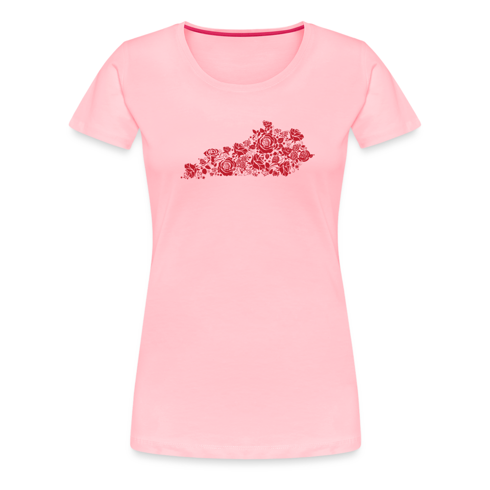 Kentucky Rose Pink Fitted TShirt - pink