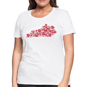 Kentucky Rose White Ladies T-Shirt